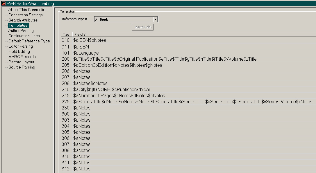 Feldzuordnungen der übertragenen Daten Feldzuordnungen der übertragenen Daten