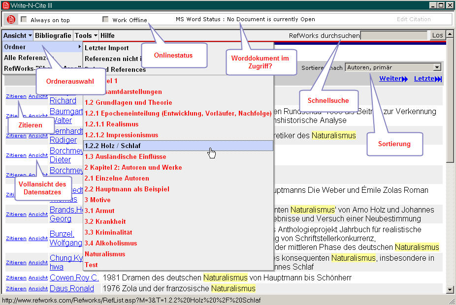 Write-N-Cite: in Version 3 mit On- und Offline-Funktionalität Write-N-Cite: in Version 3 mit On- und Offline-Funktionalität
